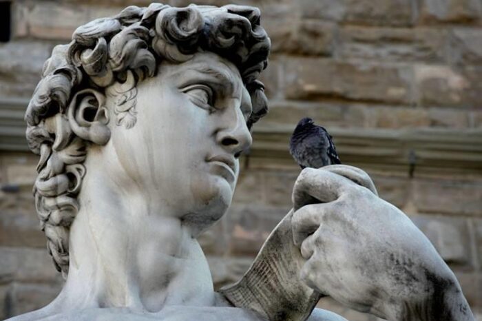 Statue of David in the Accademia Gallery
