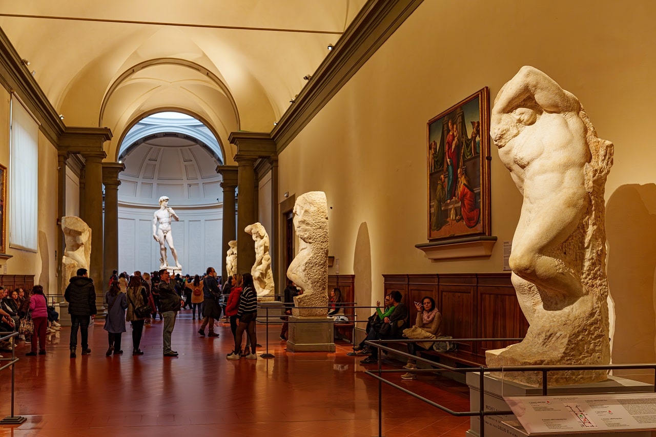 Florence,,Italy,,January,5,,2024:,Accademia,Gallery,Museum.