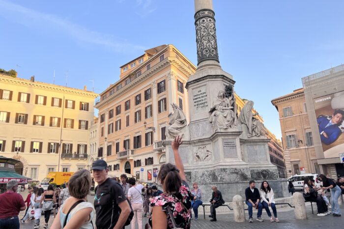 Rome evening stroll Spanish Steps