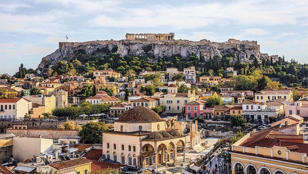 Acropolis and Plaka In Athens