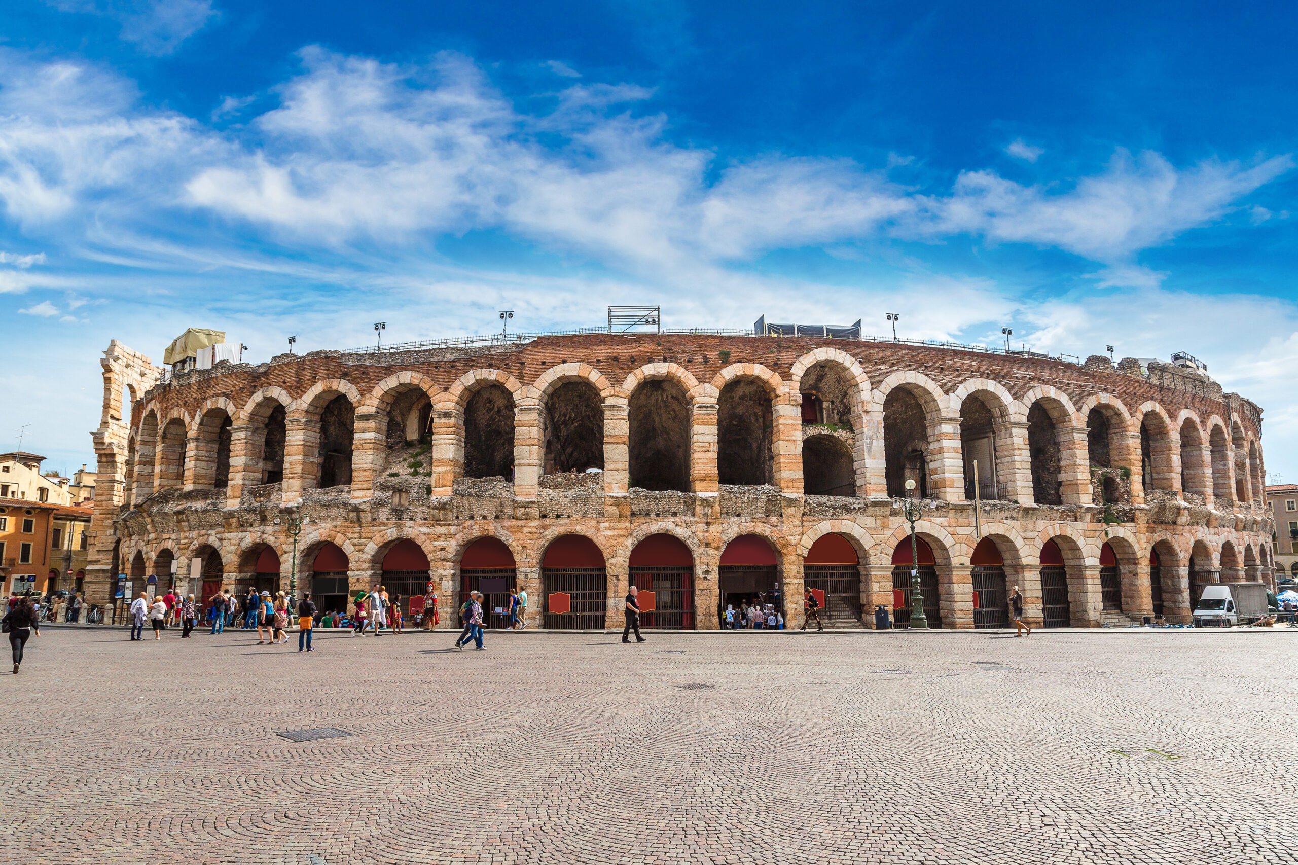 Verona,Arena,In,A,Beautiful,Summer,Day,In,Verona,,Italy
