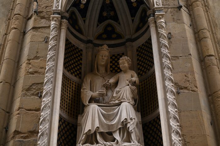 a person standing in front of a building