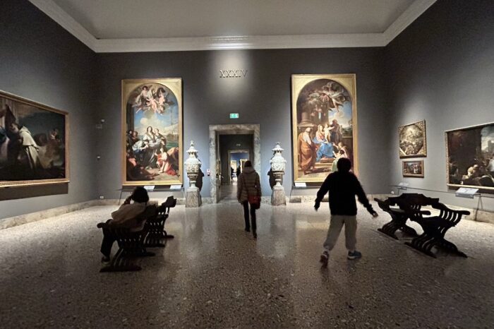 a group of people in a room