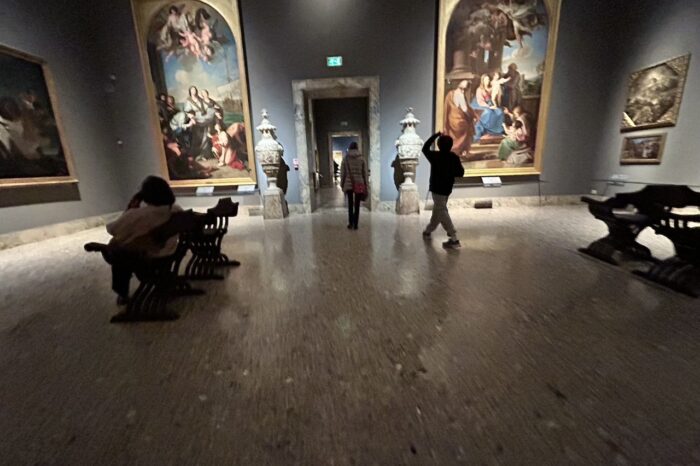 a group of people in a room