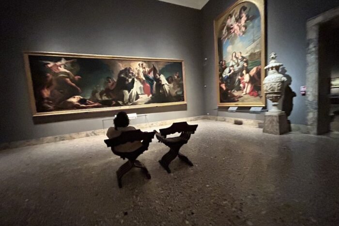a group of people in a room