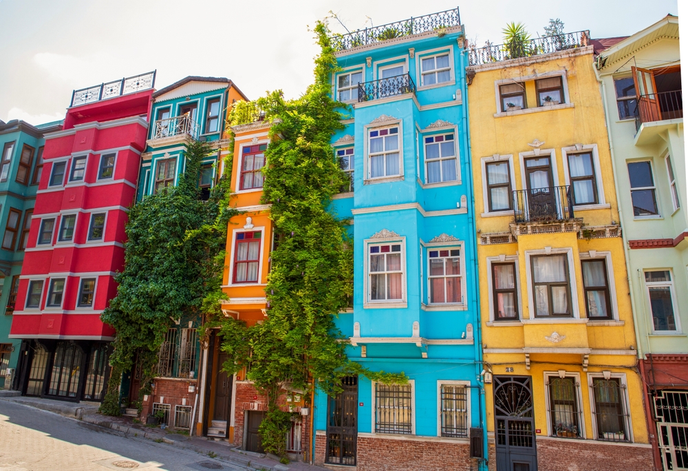 Istanbul Balat Fener colorful houses