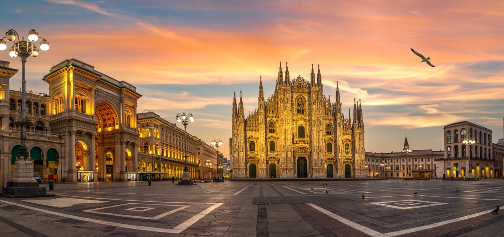 Milan panoramic view