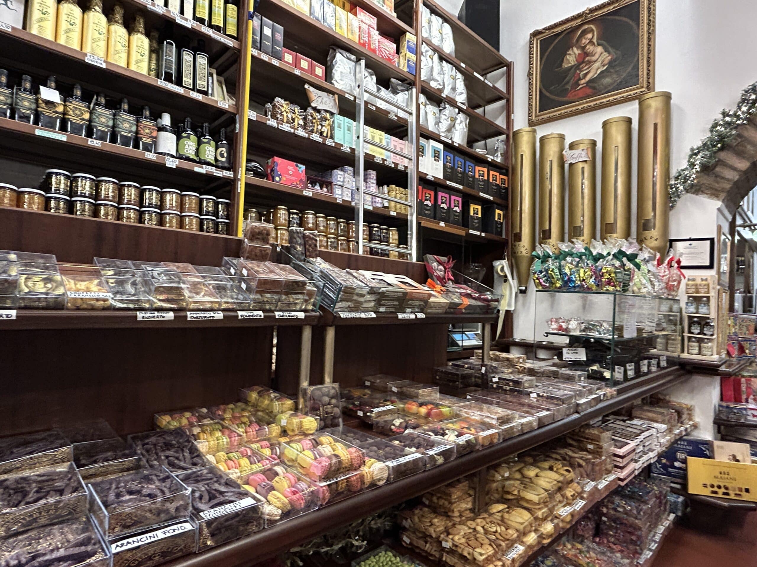 a sweets market part of the food tour