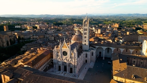 Sienna Cathedral areal view