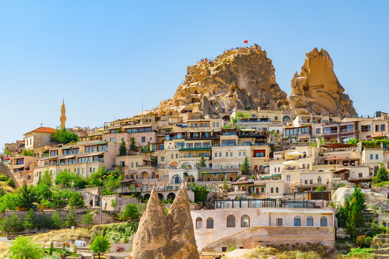 View,Of,Uchisar,Castle,At,Goreme,Historical,National,Park,In