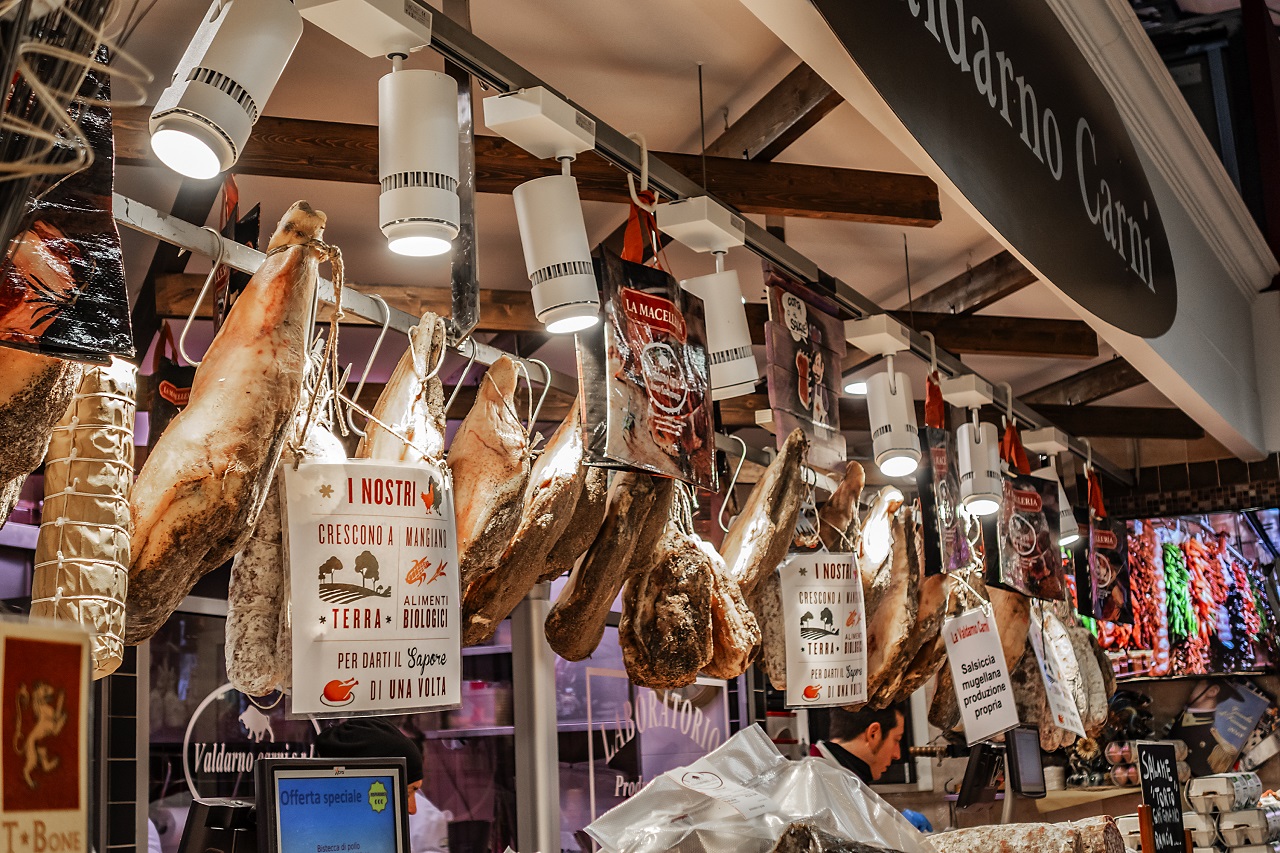 Florence,,Italy,-,January,10,,2018:,Florence,Market,Hall,Of