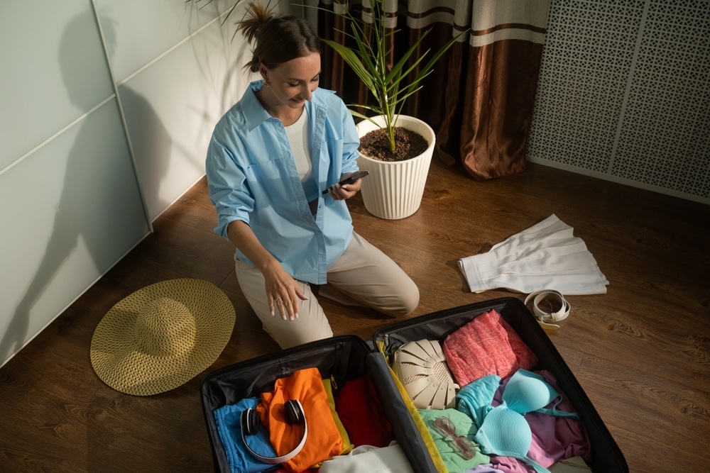 a woman is done with her practical packing
