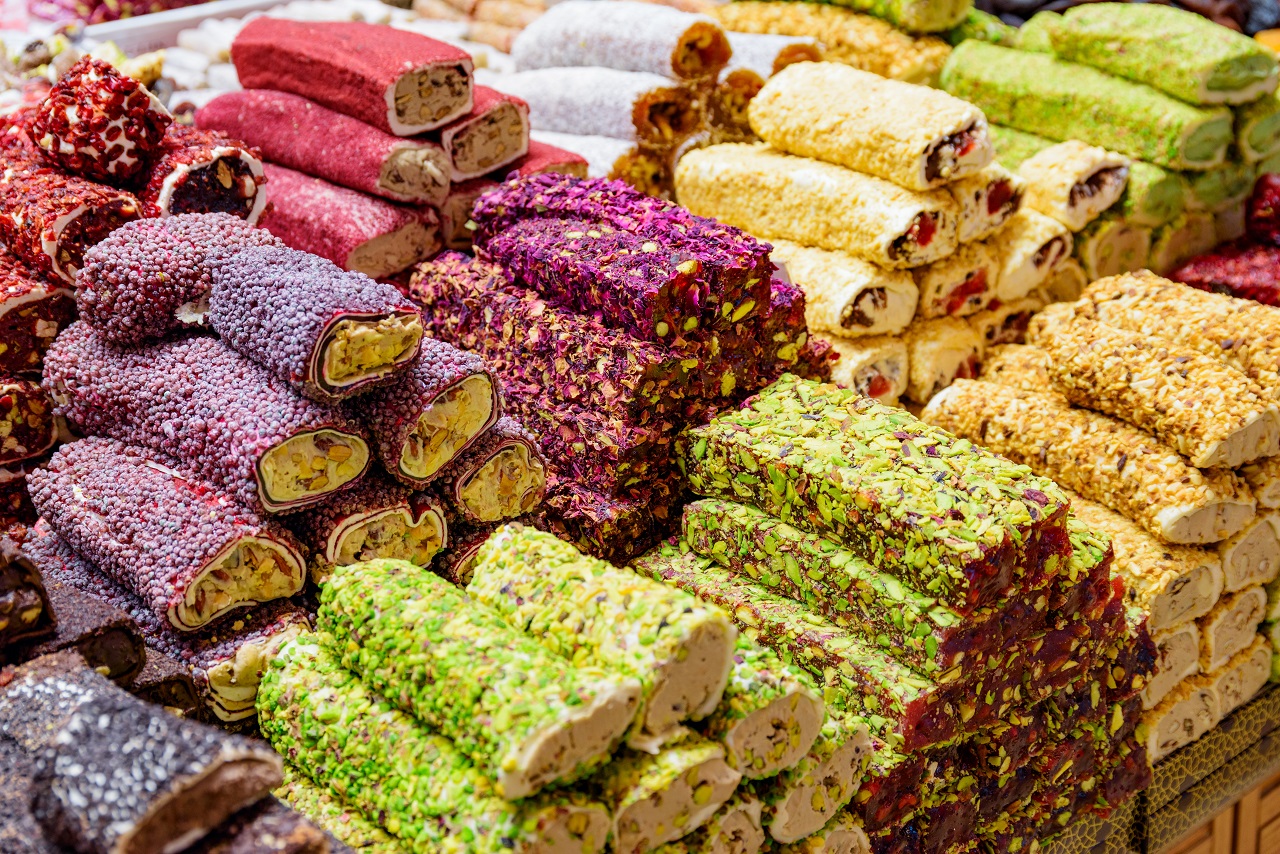 Wide,Range,Of,Turkish,Delight,(lokum),At,The,Grand,Bazaar