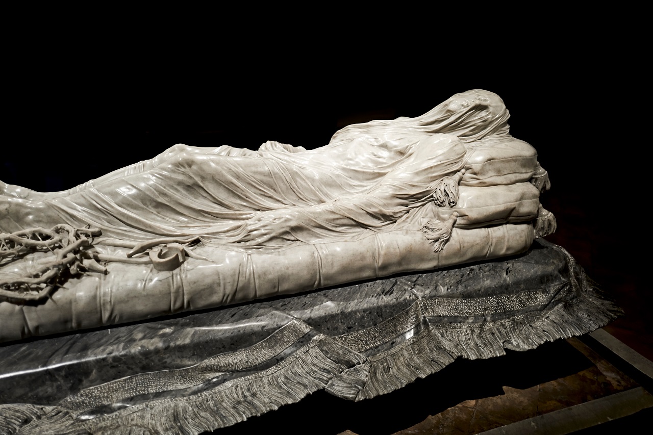 Naples,Campania,Italy.,The,Veiled,Christ,(cristo,Velato),Is,A